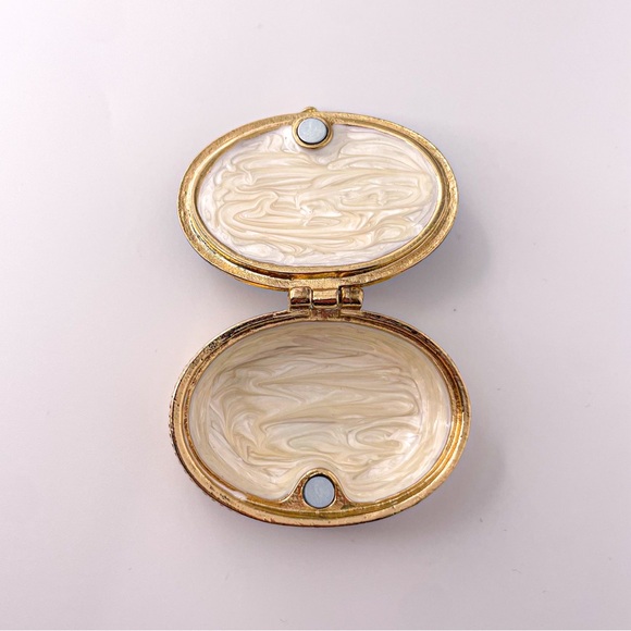 Starry Night by Vincent Van Gogh RARE Small Enamel Trinket Box with Crystal - Picture 8 of 11